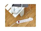 BACHMANN SMART Steckdosenleiste 6x Schutzkontakt, Schalter, weiß, 1,5 m