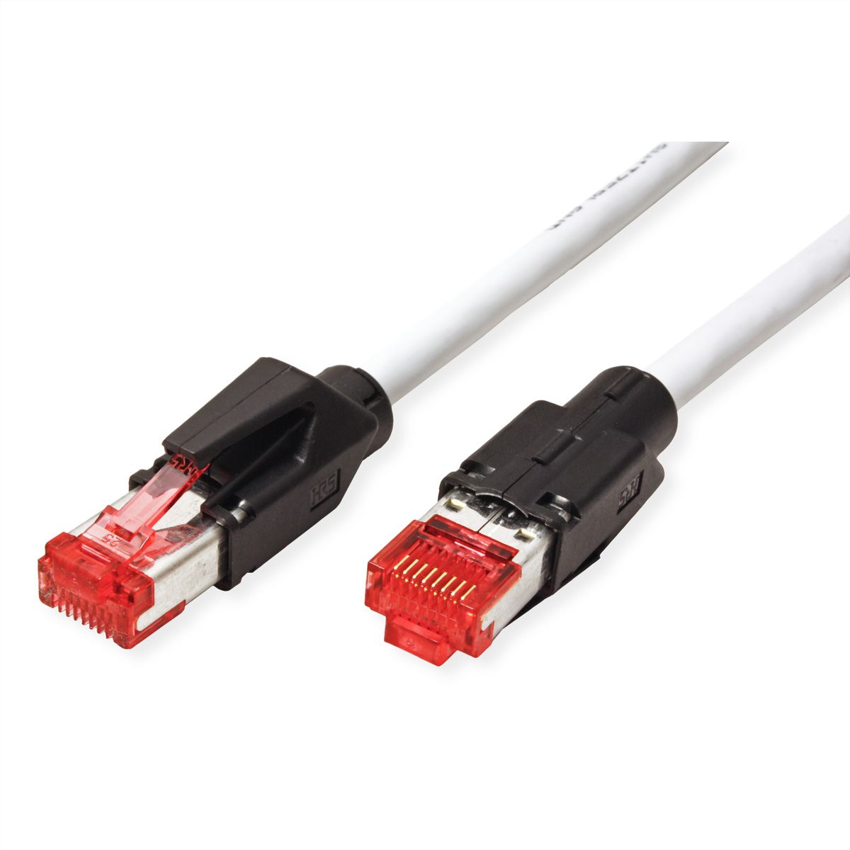 DÄTWYLER Patchkabel Cat.6 (Class E) S/FTP, CU 7702 flex LSOH, Hirose TM21, grau, 2 m