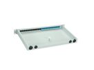 TELEGÄRTNER BASIS eco LWL-Panel mit Kupplungen, 12x LC Duplex, blau, OS2