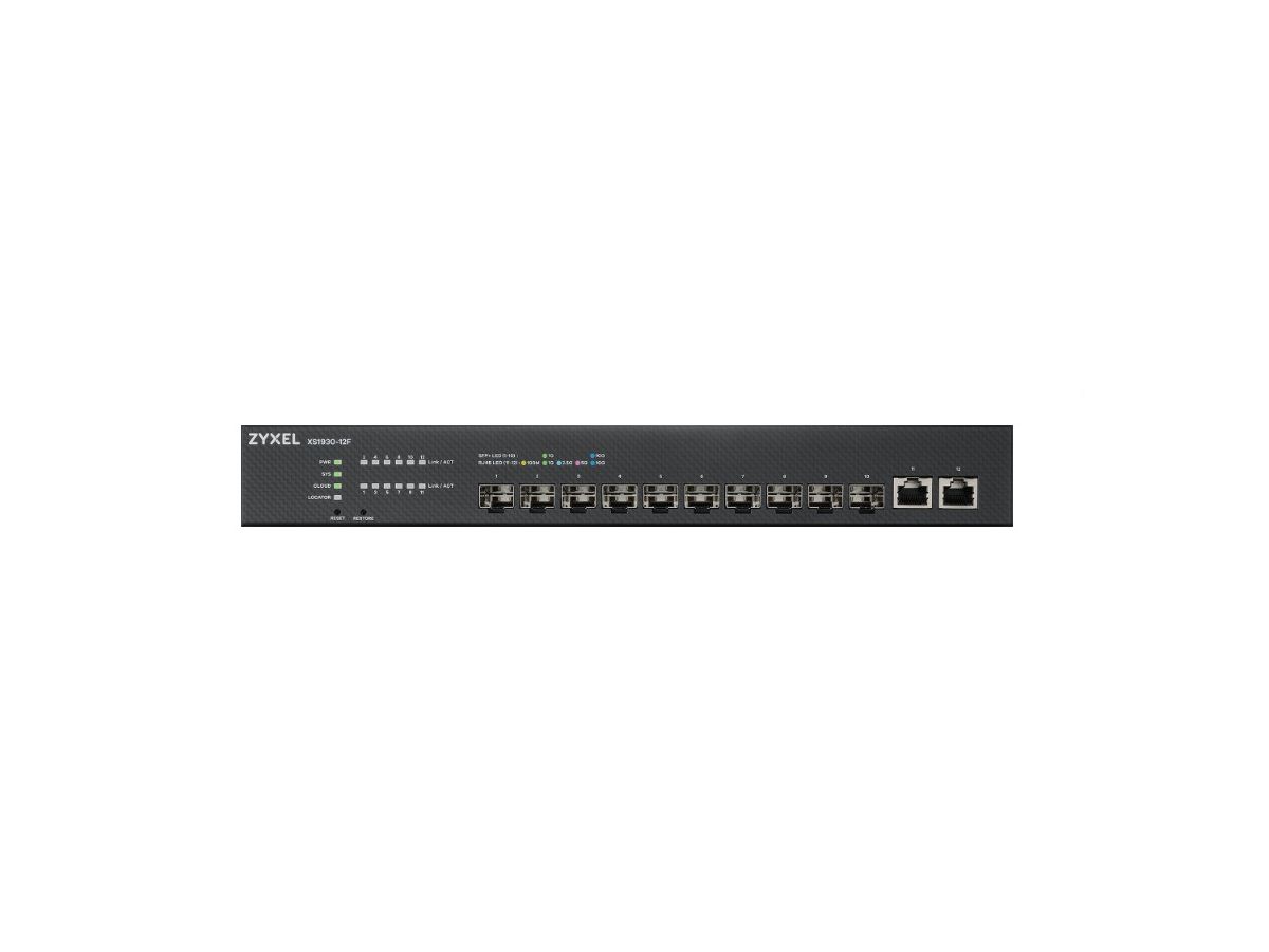 Zyxel XS1930-12F-ZZ0101F Netzwerk-Switch Managed L2/L3 Schwarz