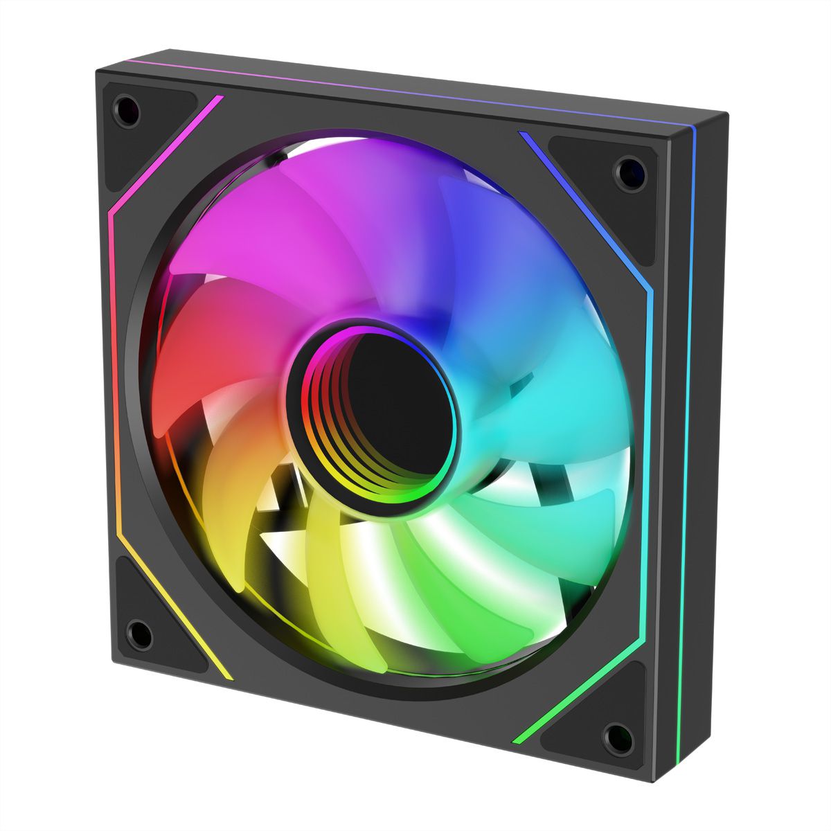 XILENCE XF076 Gehäuselüfter, mit Infinity-Mirror-Design