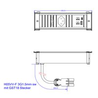 BACHMANN KAPSA S 1xCH 1xUSB A&C 22W, 0,2m GST18 Schweiz
