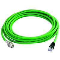 TELEGÄRTNER STX M12x1-RJ45 VL X-kod. Cat.6A, CS01CP05B-SFTP2607C7-1PUR-A0500, 5 m