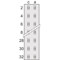 SCHROFF Federleiste - FEDERLEISTE FORM D SIEMENS