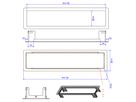 BACHMANN POWER FRAME Einbaurahmen Medium 4-fach, RAL 9010 Reinweiß