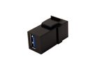 VALUE USB 3.2 Gen 1 Keystone Modul, Type A/A, schwarz