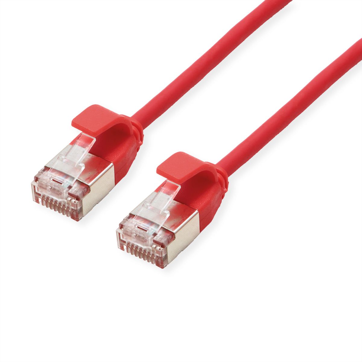 ROLINE U/FTP DataCenter Patchkabel Cat.6A (Class EA), LSOH, slim, rot, 1 m