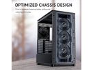 ANTEC FLUX PC Gehäuse Midi Tower Gaming ATX, schwarz
