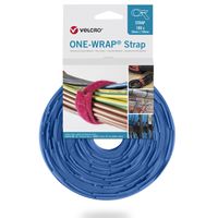 VELCRO® One Wrap® Strap 20mm x 150mm, 100 Stück, blau