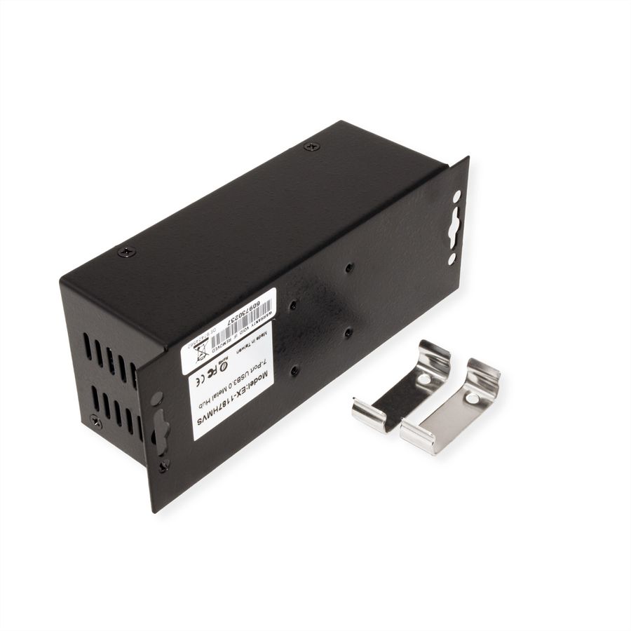 EXSYS EX-1187HMVS 7 Port USB 3.2 Gen1 Metall HUB Din-Rail