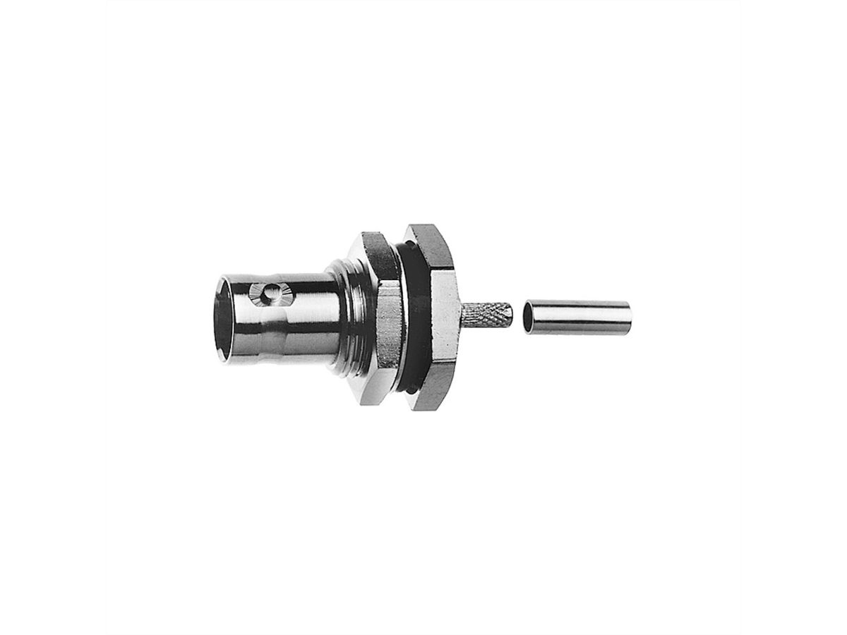 TELEGÄRTNER BNC-Kabeleinbaubuchse 50 Ohm, für RG-316/U crimp