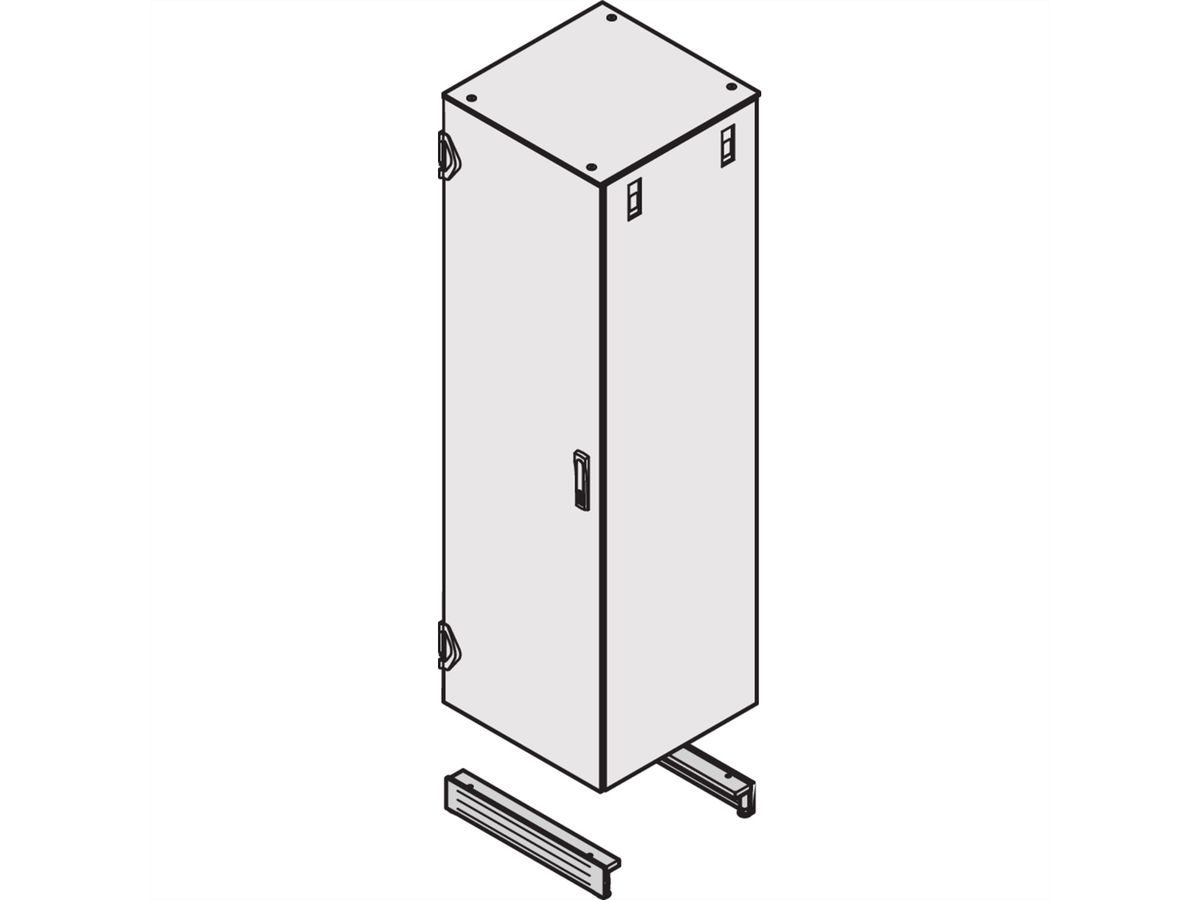 SCHROFF Sockel statio. mit Füße