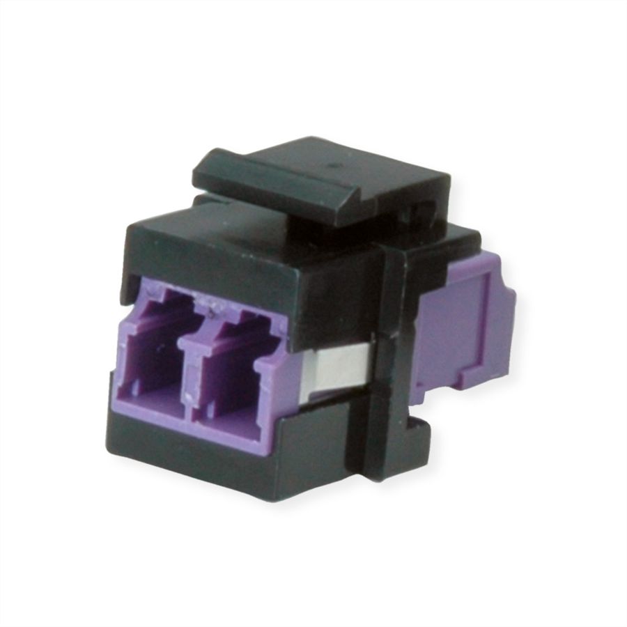 ROLINE Keystone LWL-Adapter LC/LC Duplex, Multimode, OM4