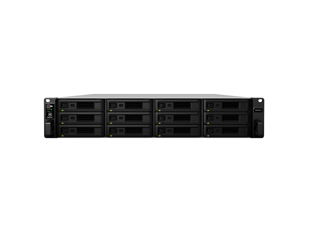 Synology RackStation RS3618xs NAS Rack (2U) Eingebauter Ethernet-Anschluss Schwarz D-1521