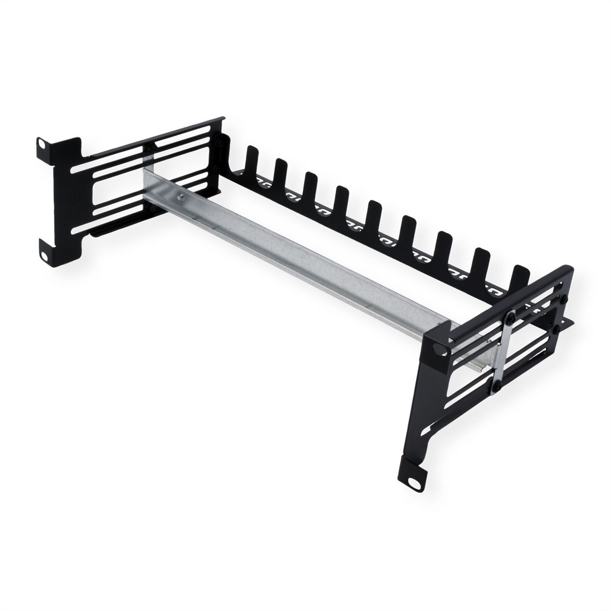 VALUE 19-Zoll-Tragrahmen für Hutschienengeräte, 3HE, schwarz