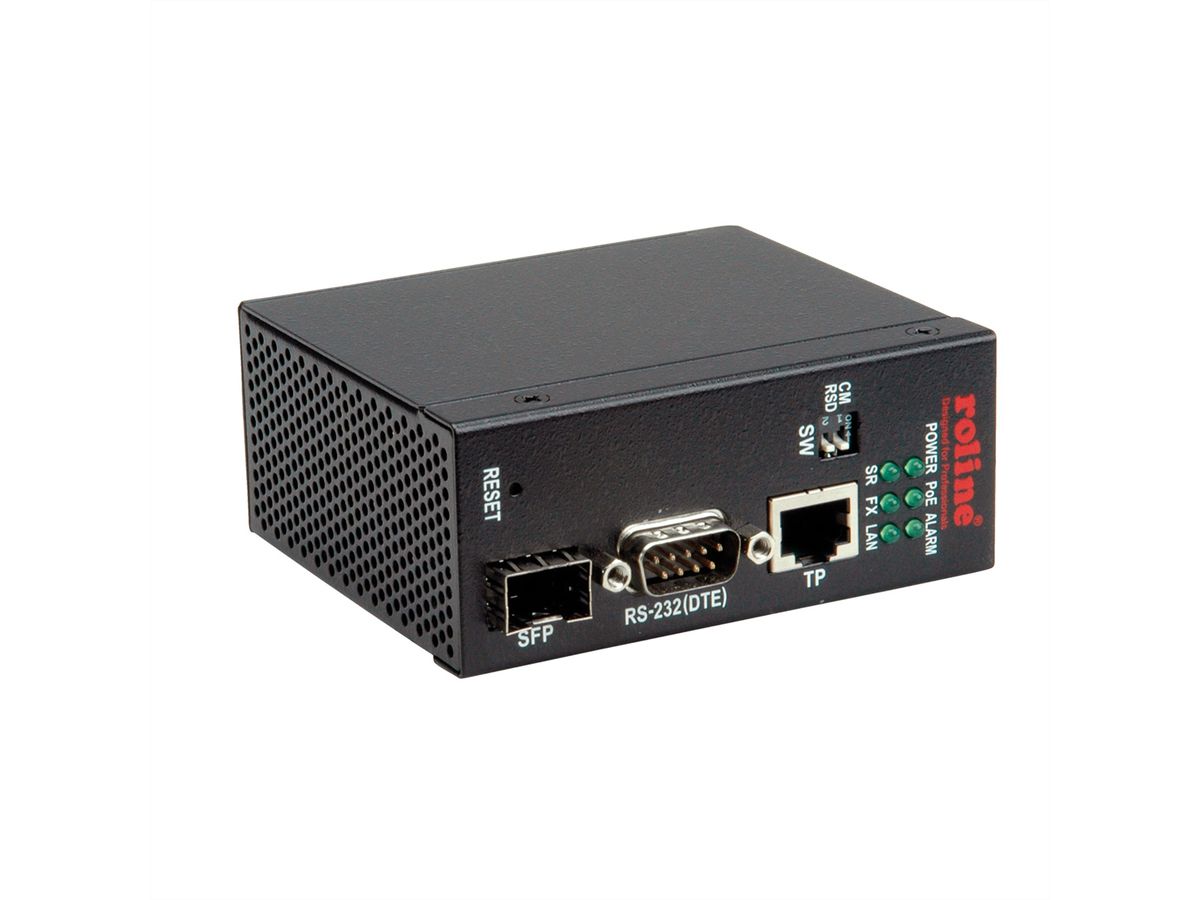 ROLINE Industrie Konverter Ethernet - Seriell RS232, Seriell Server