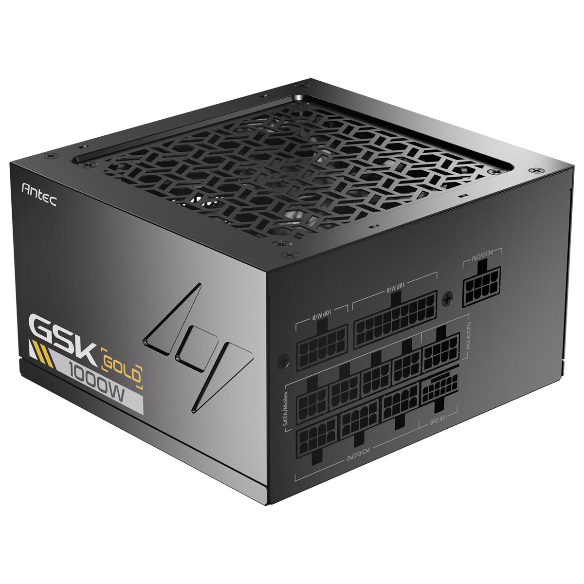 ANTEC GSK 1000 ATX3.1 1000 W Vollmodulares 80 PLUS Gold-Netzteil, schwarz