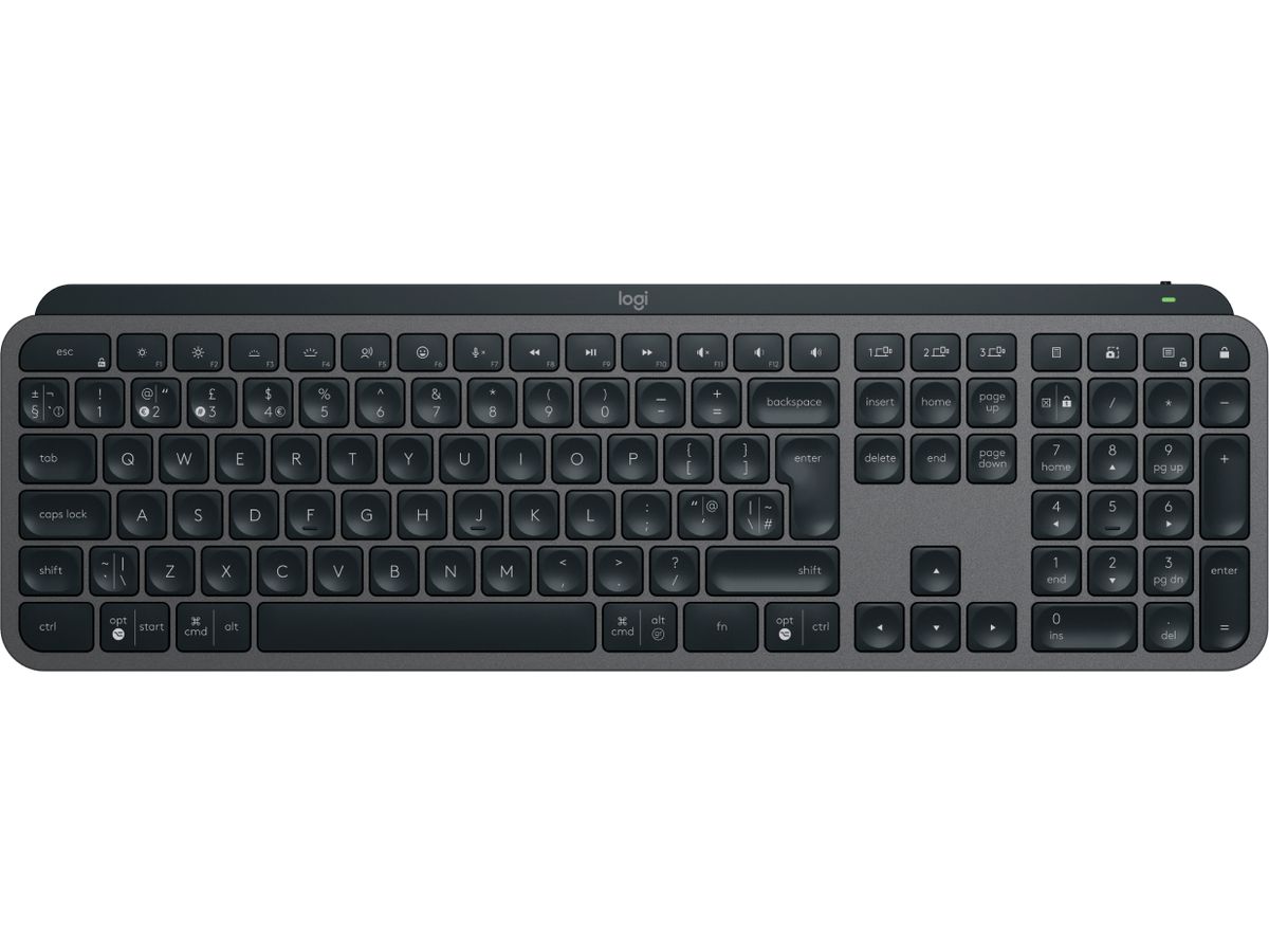 Logitech MX Keys S Tastatur Universal RF Wireless + Bluetooth QWERTY UK Englisch Graphit