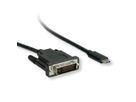 ROLINE USB Typ C - DVI Adapterkabel, ST/ST, 1 m