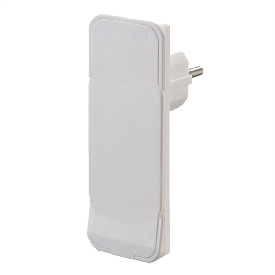 BACHMANN Flat Plug CEE7/7 weiss, wieder anschliessbar, ohne Leitung