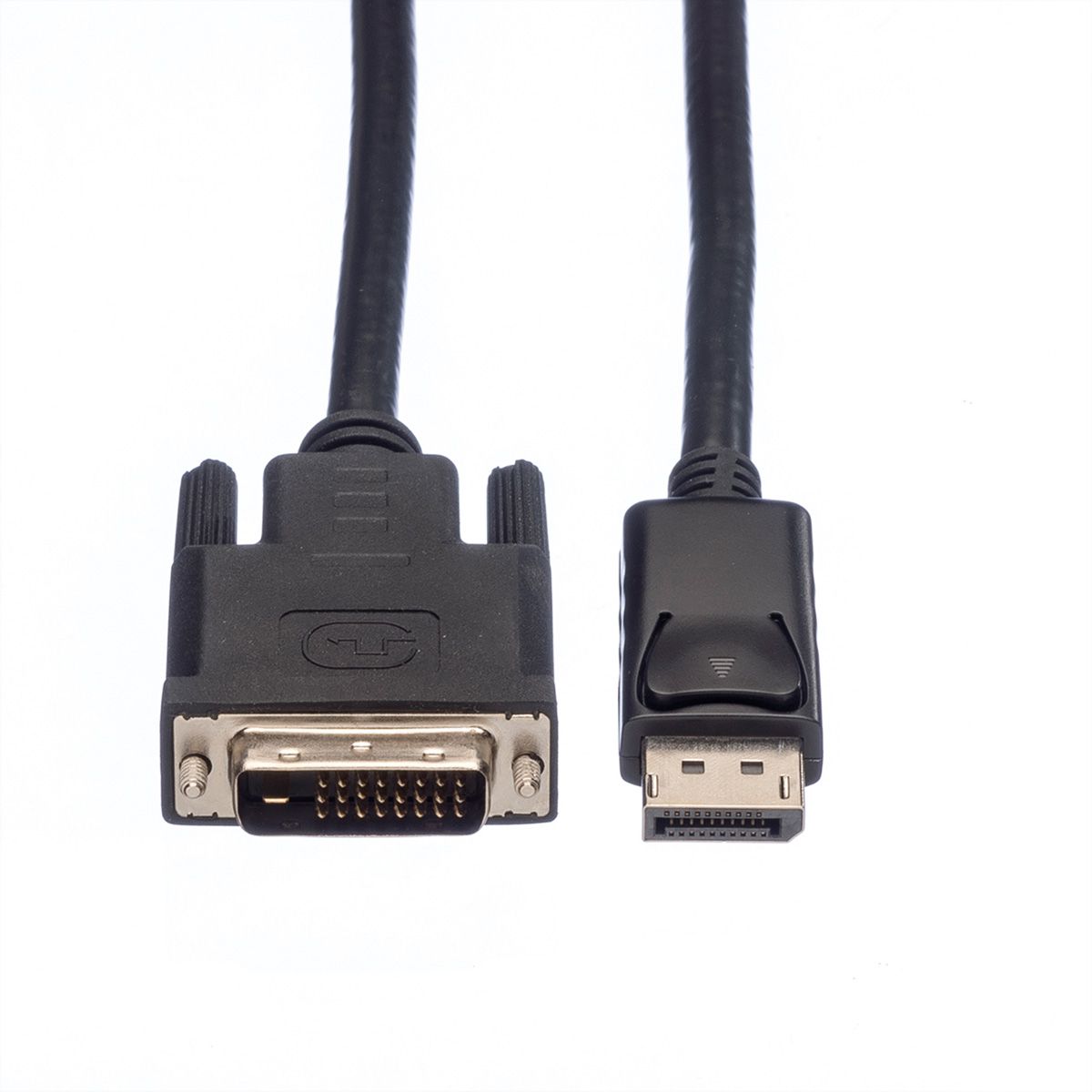 ROLINE DisplayPort Kabel DP ST - DVI ST, LSOH, schwarz, 5 m