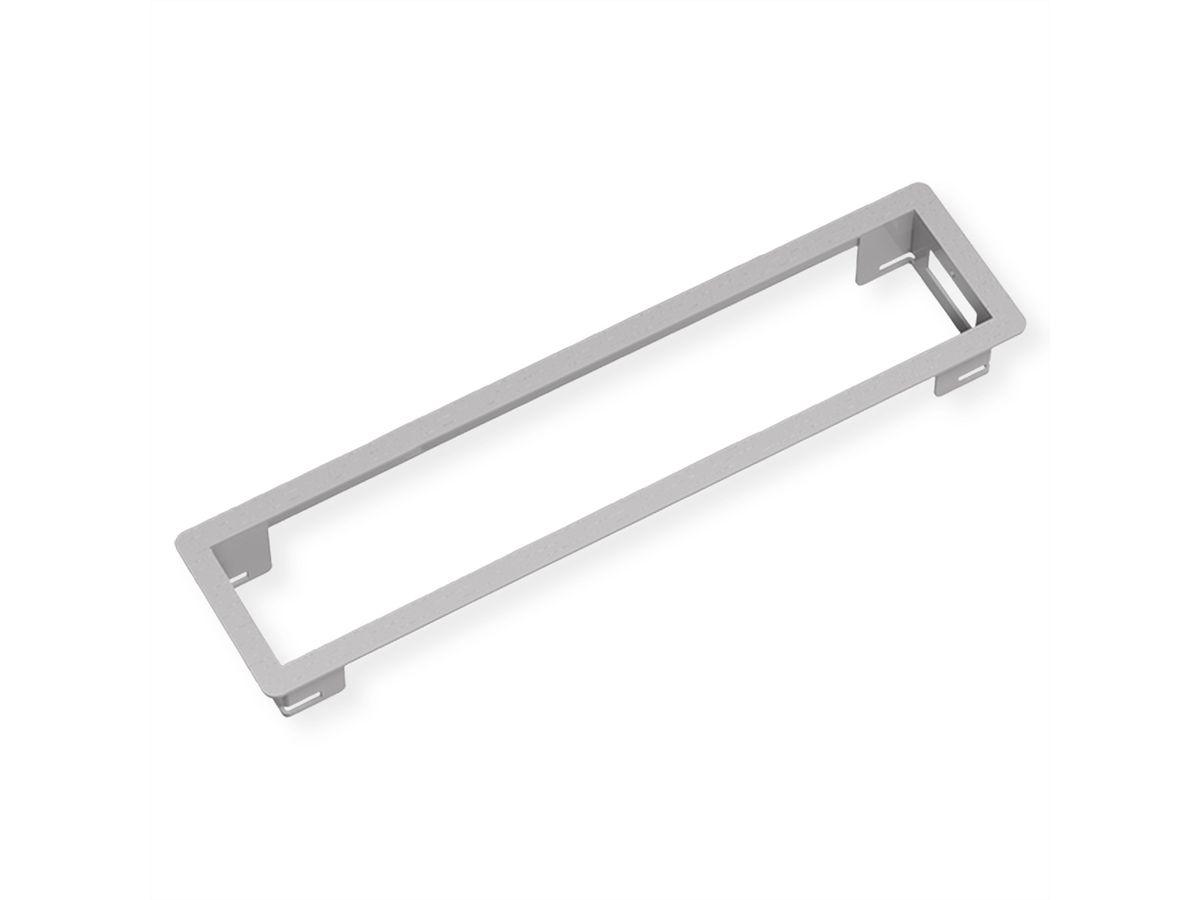 BACHMANN POWER FRAME Einbaurahmen Medium 4-fach, silberfarben