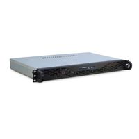 19" Servergehäuse 1U-K-125L, 1HE, schwarz