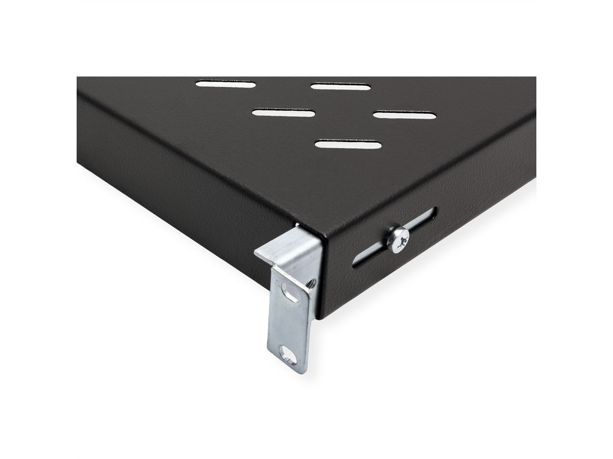 ROLINE 19-Zoll Fachboden 1 HE, 500 T 50 kg schwarz