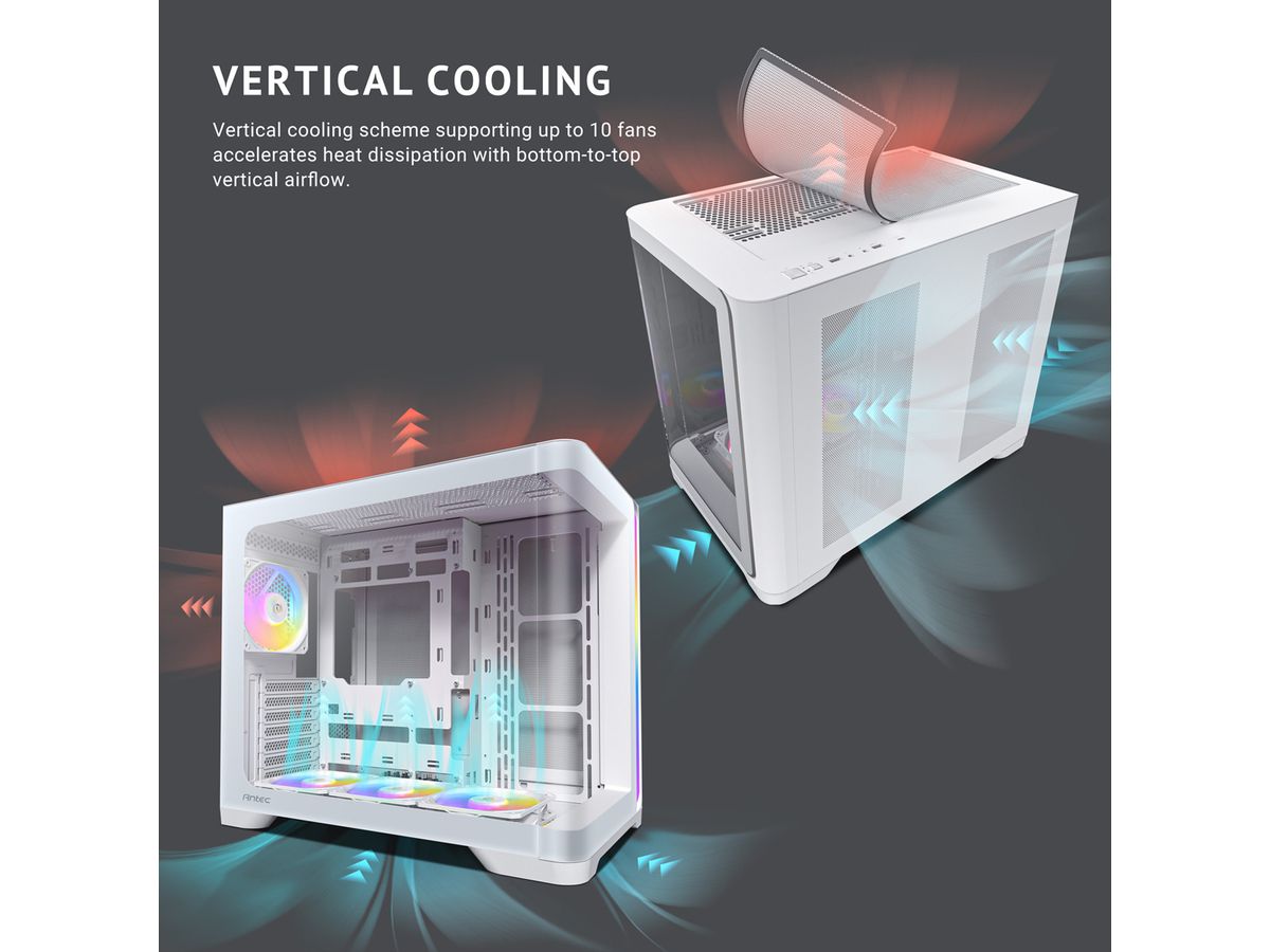 ANTEC Constellation C5 Curve ARGB PC Gehäuse Midi Tower ATX, schwarz