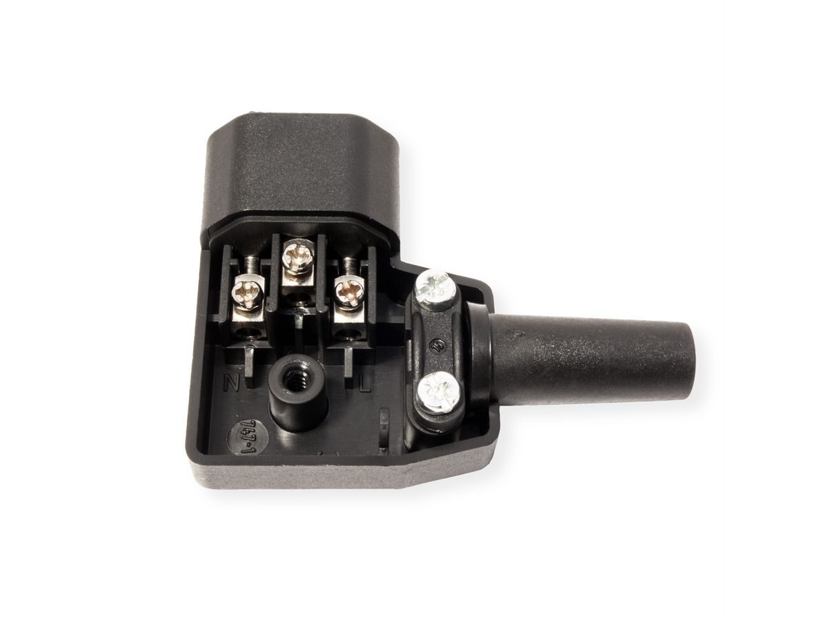 BACHMANN Kaltgerätestecker Typ 747 70C, Winkelstecker