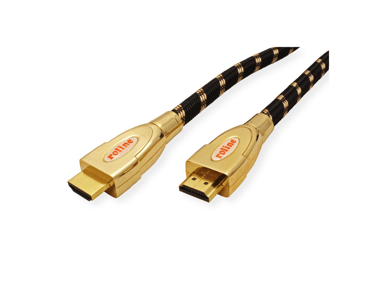 ROLINE GOLD HDMI Ultra HD Kabel mit Ethernet, ST/ST, 1,5 m