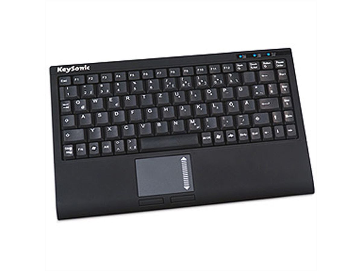 KeySonic ACK-540 U+ Mini-Keyboard mit integriertem Touchpad USB