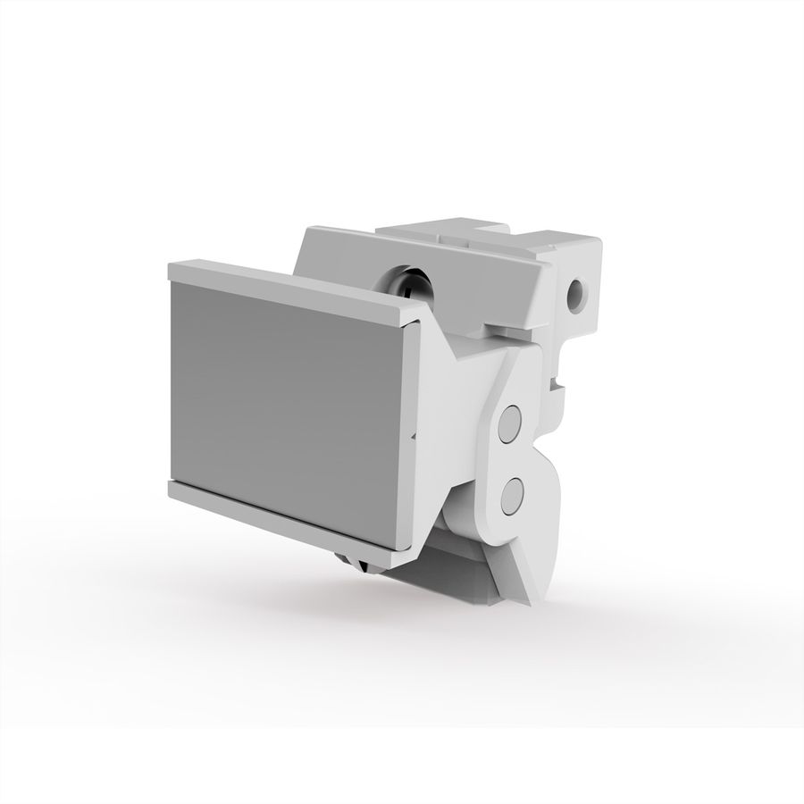 SCHROFF Aushebegriff in Trapezform, Typ 2 - TRAPEZGRIFF OP RAL7035 10STK