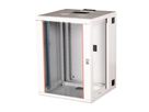 ROLINE 19-Zoll Wandgehäuse Pro 16 HE, 600x600 BxT zweiteilig schwenkbar grau