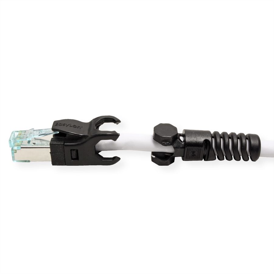 EasyLan VarioBoot Patchkabel Cat.6A, S/FTP, grau, 0,5 m