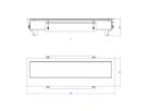 BACHMANN TOP FRAME Auftisch Unsym 8fach RAL9006 Gehäuse sw