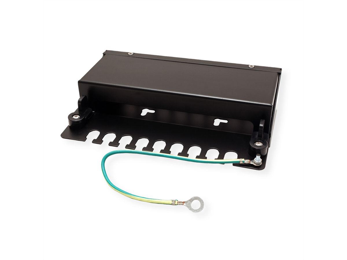 VALUE Keystone-Modulträger, 8-Port, schwarz