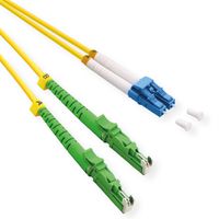 ROLINE LWL-Kabel duplex 9/125µm OS2, LSH APC / LC UPC, LSOH, gelb, 0,5 m