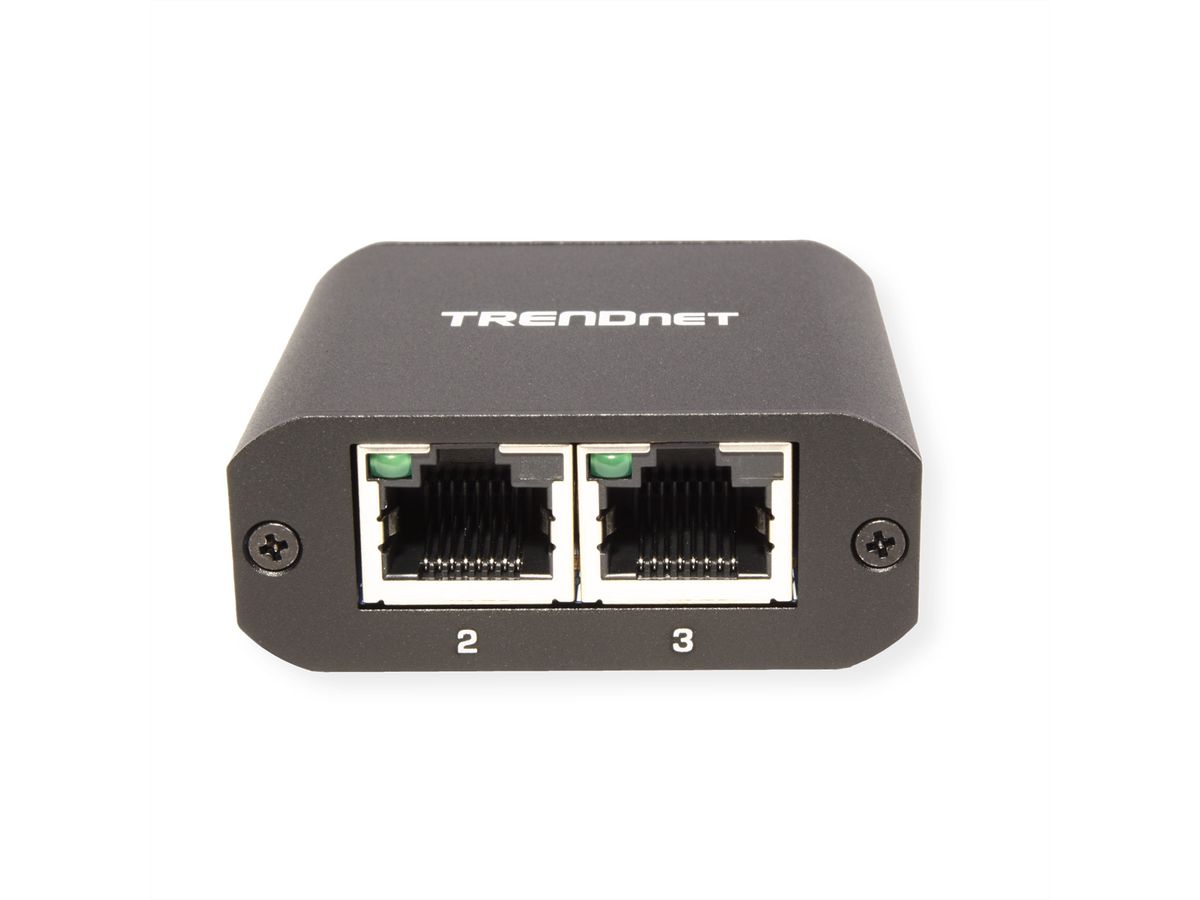 TRENDnet TEG-102S 2-Port-Gigabit-Splitter, mit USB-C-Stromversorgung