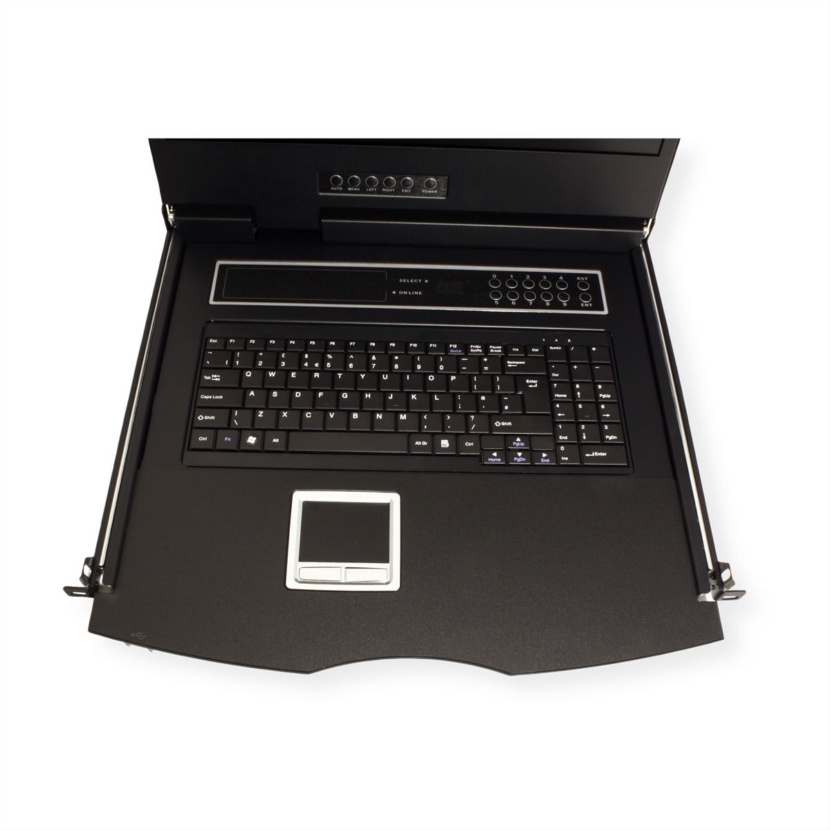 VALUE 19-Zoll-KVM-Switch, 8-Port, 48 cm (19") TFT (16:9), VGA, USB, UK-Layout