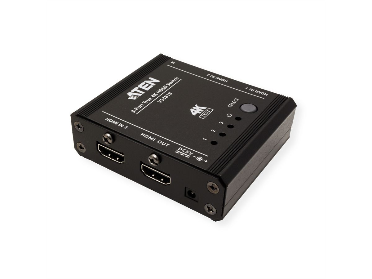 ATEN VS381B HDMI Switch mit 3 Ports True 4K