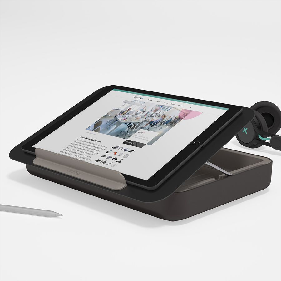 DATAFLEX Addit Bento ergonomisches Schreibtischset, schwarz