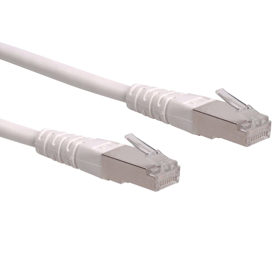 ROLINE Patchkabel Cat.6 (Class E) S/FTP (PiMF), weiß, 7 m
