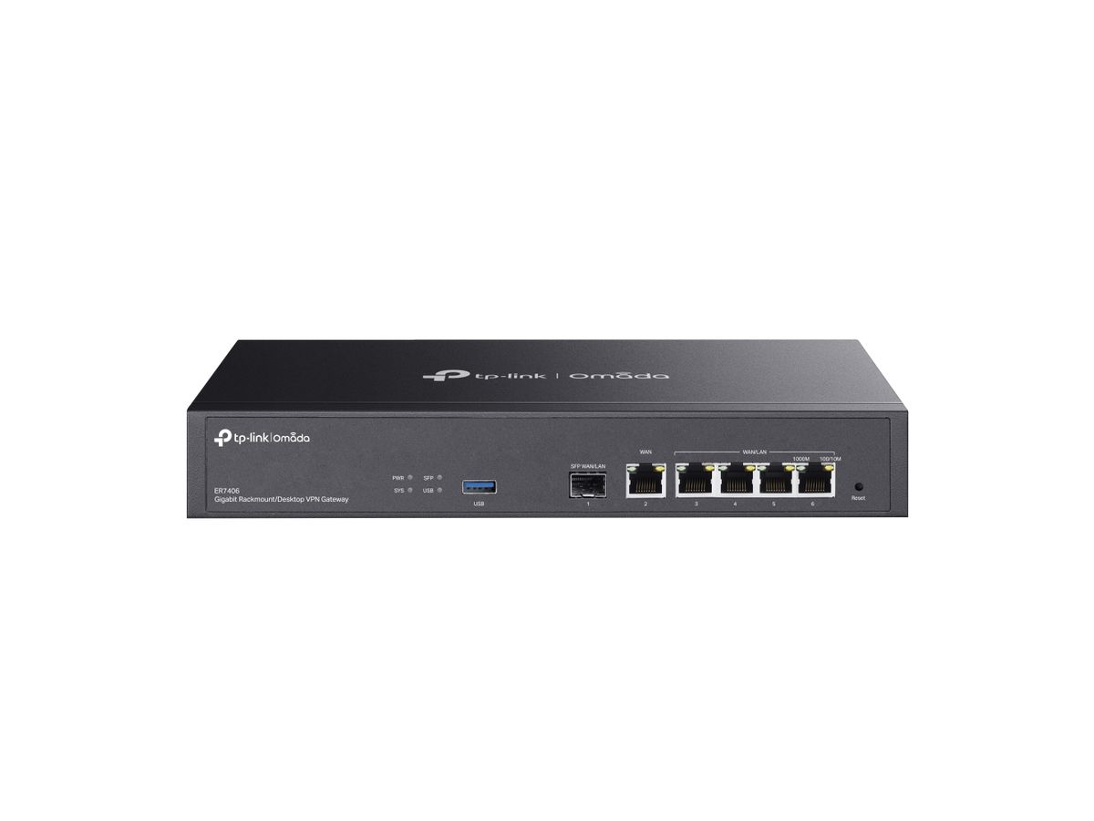 TP-Link ER7406 Kabelrouter Gigabit Ethernet Schwarz