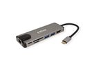 ROLINE USB 3.2 Gen 2 Typ C Multiport Docking Station, 4K HDMI, Card Reader, LAN