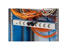 BACHMANN 19'' PVC 8x Schutzkontakt-Steckdosenleiste, 2,0m Schutzkontaktstecker