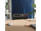 BACHMANN DESK2 2xCH 90° 1xUSB C/C 65W, L=0,2m RAL9005