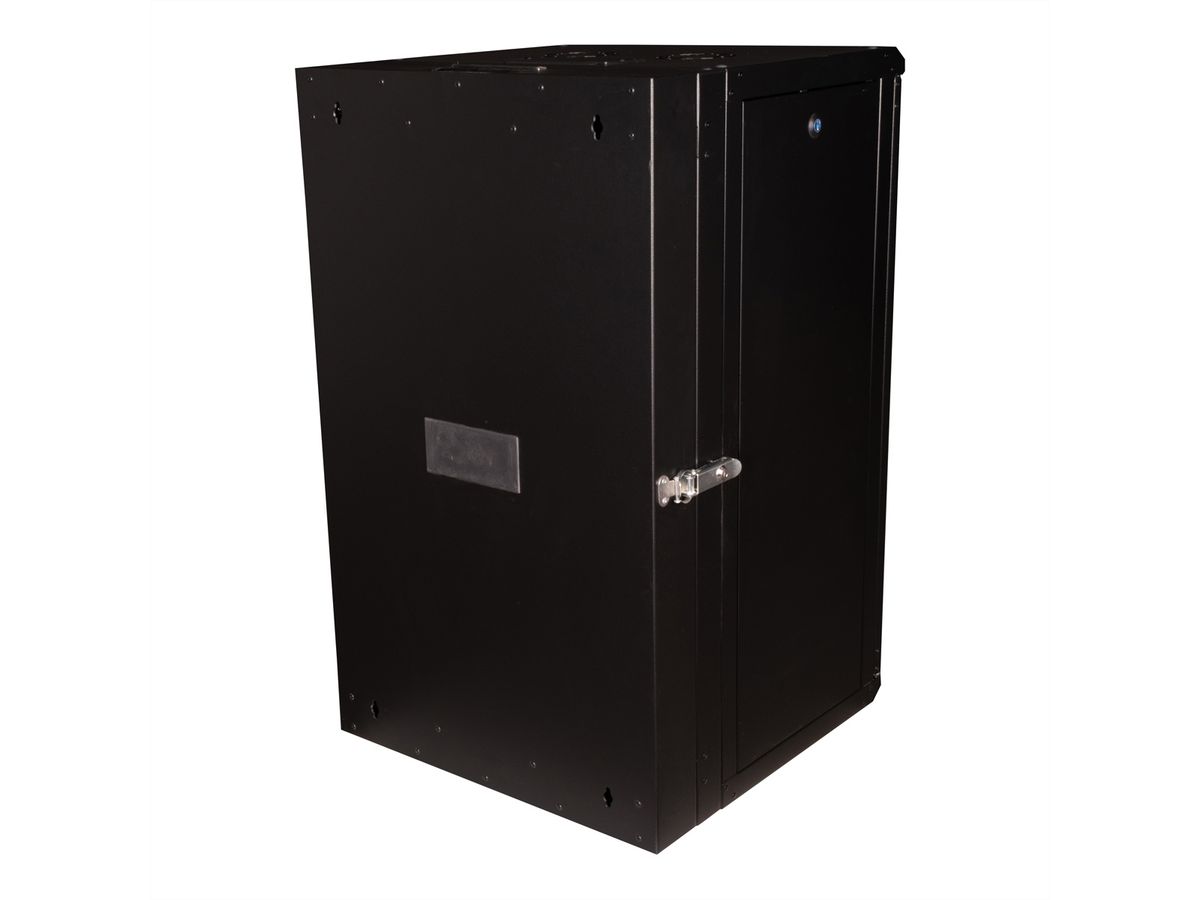 ROLINE 19-Zoll Wandgehäuse Pro 20 HE, 600x600 BxT zweiteilig schwenkbar schwarz
