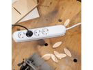 BACHMANN SMART Steckdosenleiste 4x Schutzkontakt, weiß, 1,5 m