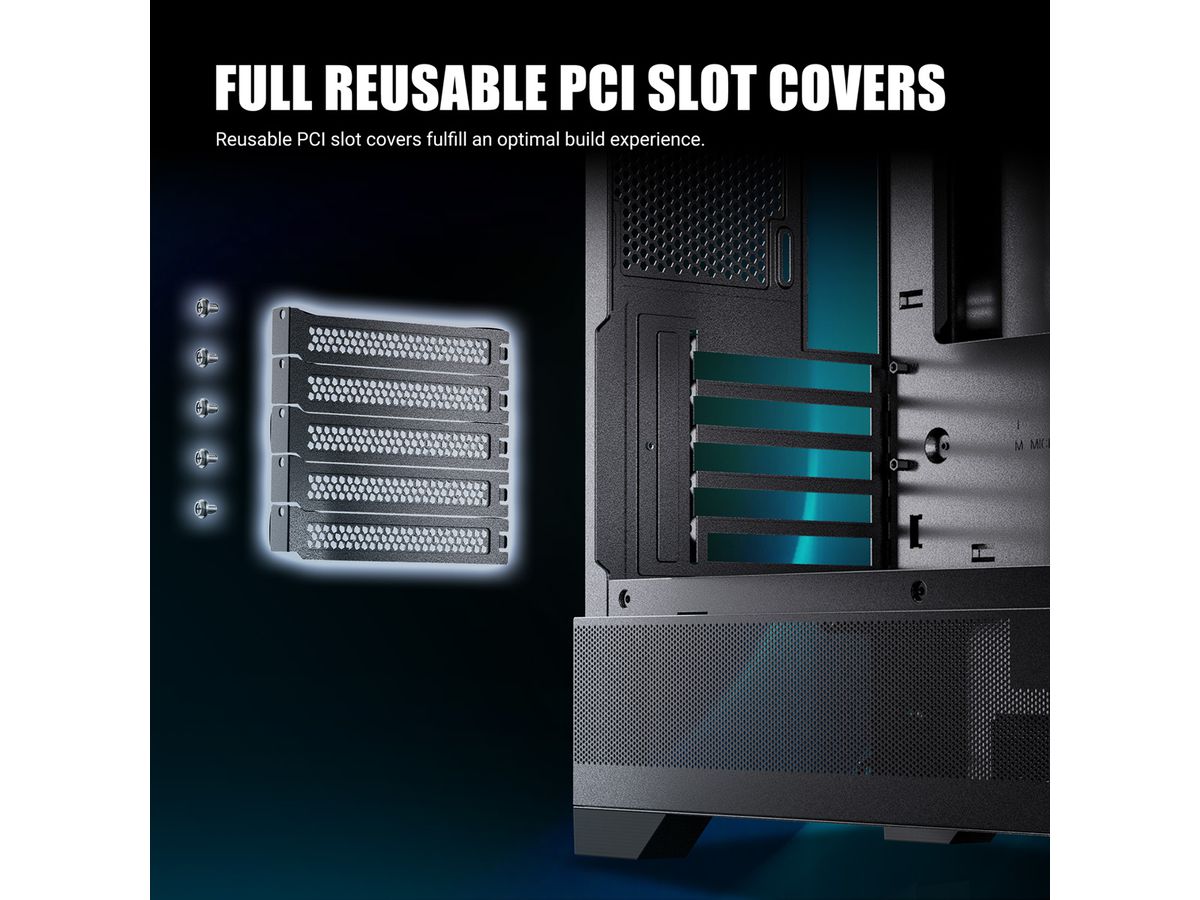 ANTEC CX500M ARGB PC Gehäuse Mini Tower Micro-ATX, schwarz